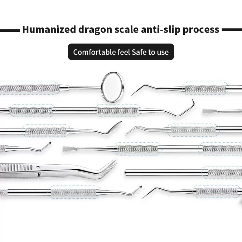 Dental Tools Manufacturer - Stainless Steel Examination Kit Mirror Probe Tweezers