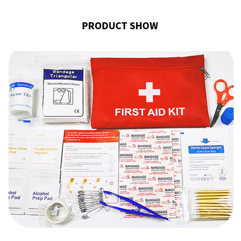 First Aid Kit Manufacturer - Portable 12 Pcs Emergency Medical Kit for Travel