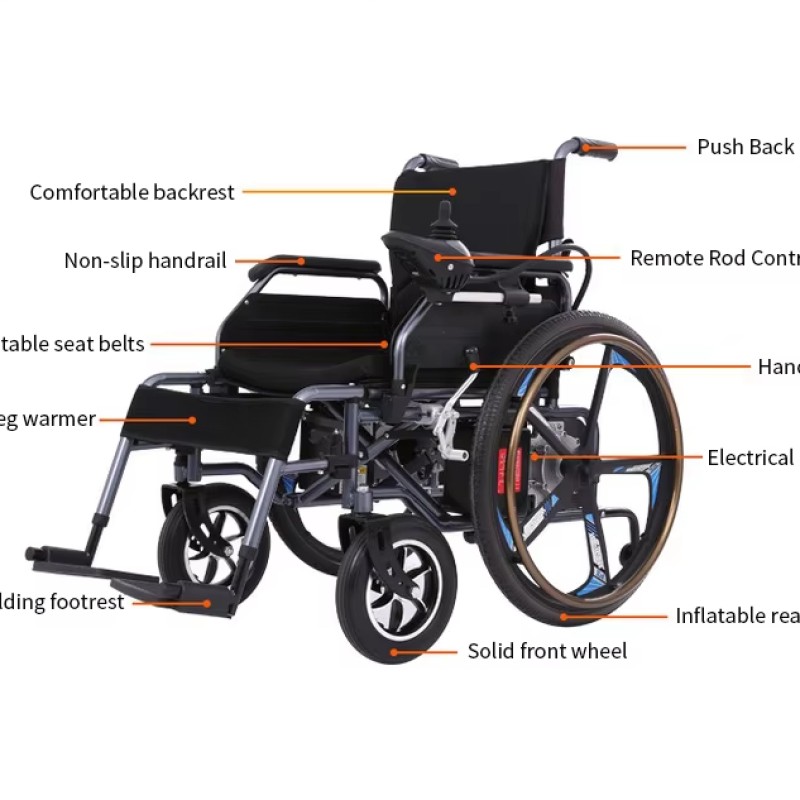 Electric Wheelchair Manufacturer - Foldable Electromagnetic Brake Elderly Care