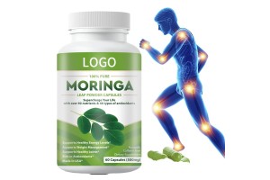 Global OEM Choice: 100% Pure Moringa Leaf Powder Capsule OEM Service to Empower Health Brands for Rapid Growth