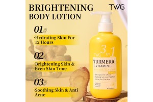 Professional OEM/ODM Provider Unveils TWG Turmeric + Vitamin C + Retinol Body Lotion Solution to Empower Brands in Whitening Skincare Sector