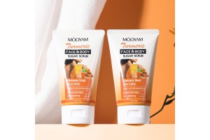 MOOYAM Turmeric Face & Body Sugar Scrub: Professional OEM/ODM Empowers Global Beauty Brands to Unlock New Business Opportunities in Brightening Skincare