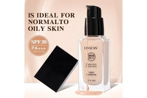 Empower Beauty Brands! LIYALAN 30ml SPF30 Liquid Foundation OEM/ODM, Unlock New Possibilities for Customized Beauty