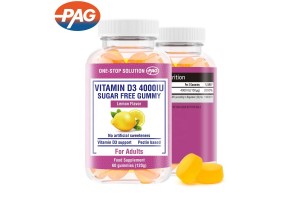 PAG Sugar-Free Vitamin D3 4000IU Gummies: Redefine OEM/ODM Nutraceutical Cooperation for Global Brands