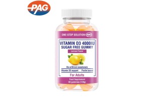 PAG Sugar-Free Vitamin D3 4000IU Gummies: Leading OEM/ODM Solution for Global Nutraceutical Brands