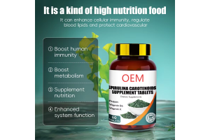 Elevate Health Brands with Top-Tier Spirulina Carotenoid Supplement Tablets: OEM/ODM Manufacturing from a Trusted Chinese Factory