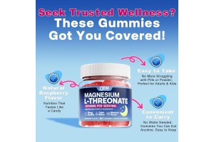 Revolutionize Health OEM Cooperation! Guangzhou Jlh’s 2000mg Magnesium L-Threonate Gummies OEM/ODM Drives Brand Success