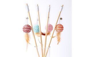 Domebobe Wooden Feather Bell Cat Teaser: Your Trusted ODM/OEM Partner for Premium Pet Toys