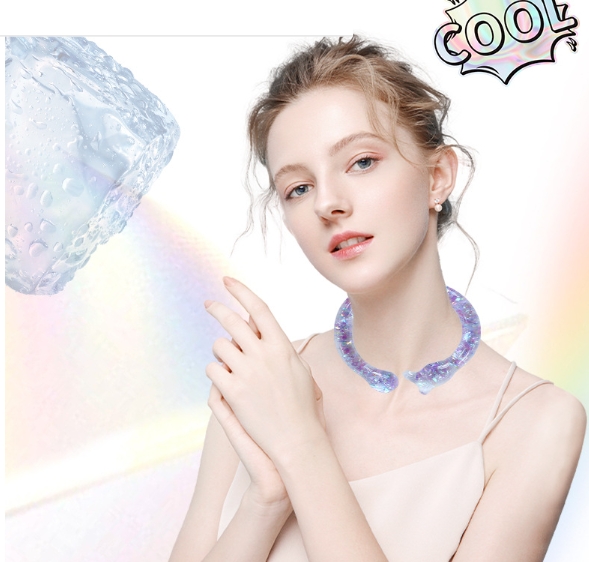 Neck cooling tube/warmer ring