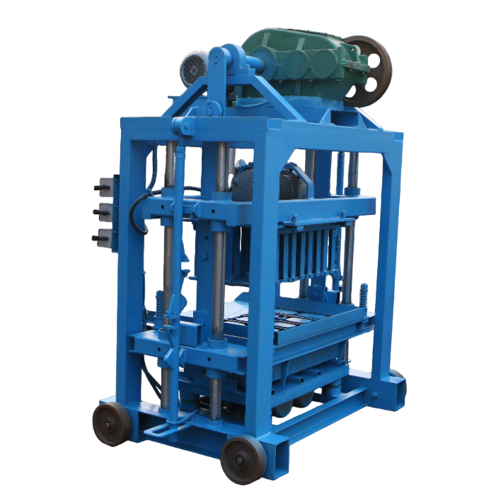 Manual concrete block making machine