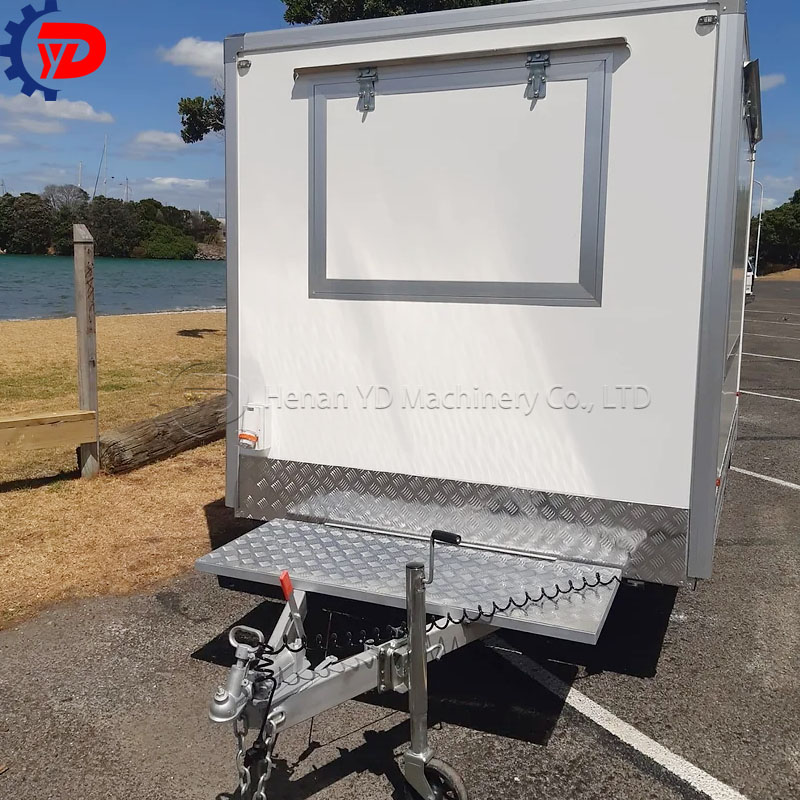 Square food trailer