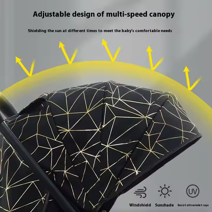 Lightweight compact baby stroller