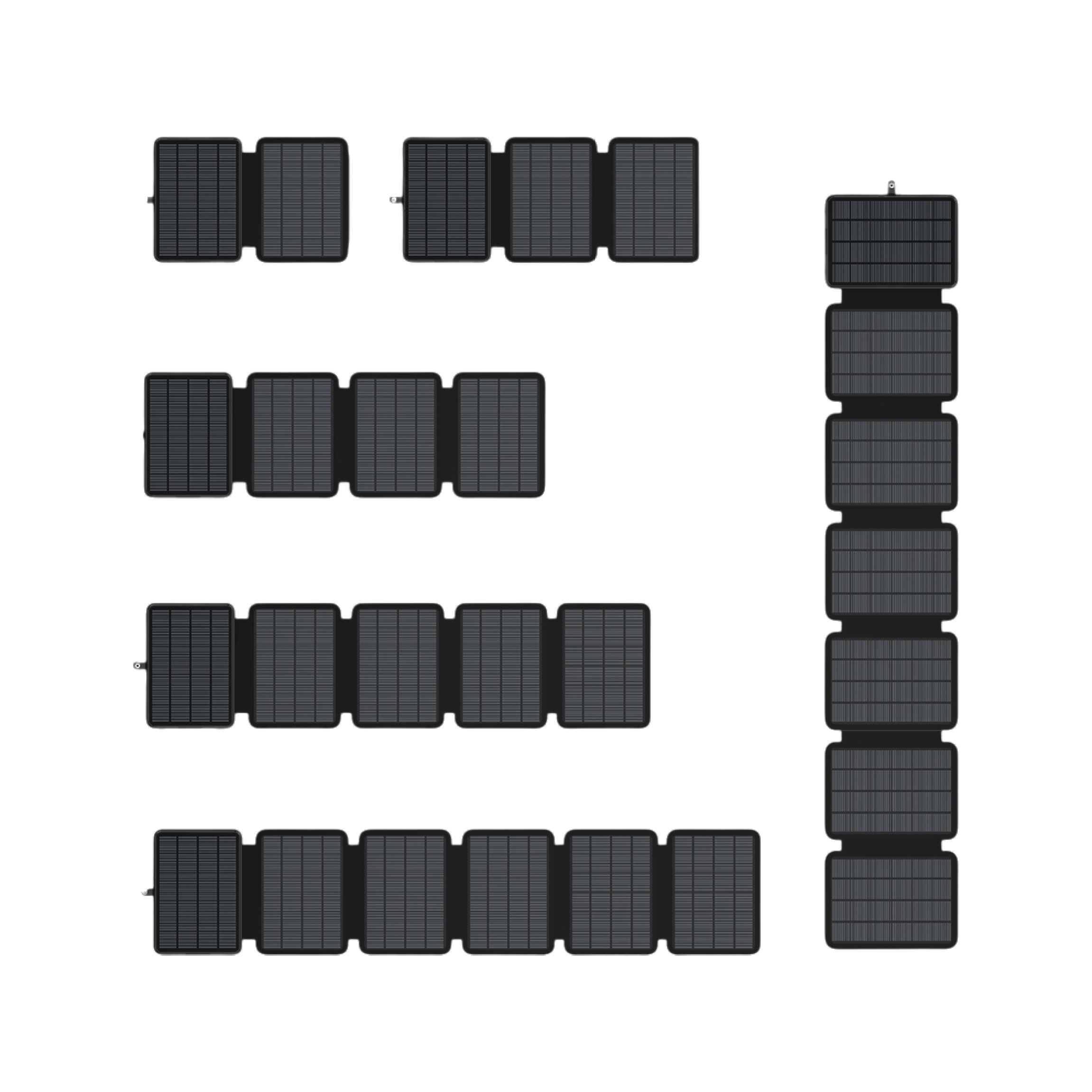 Foldable solar panels