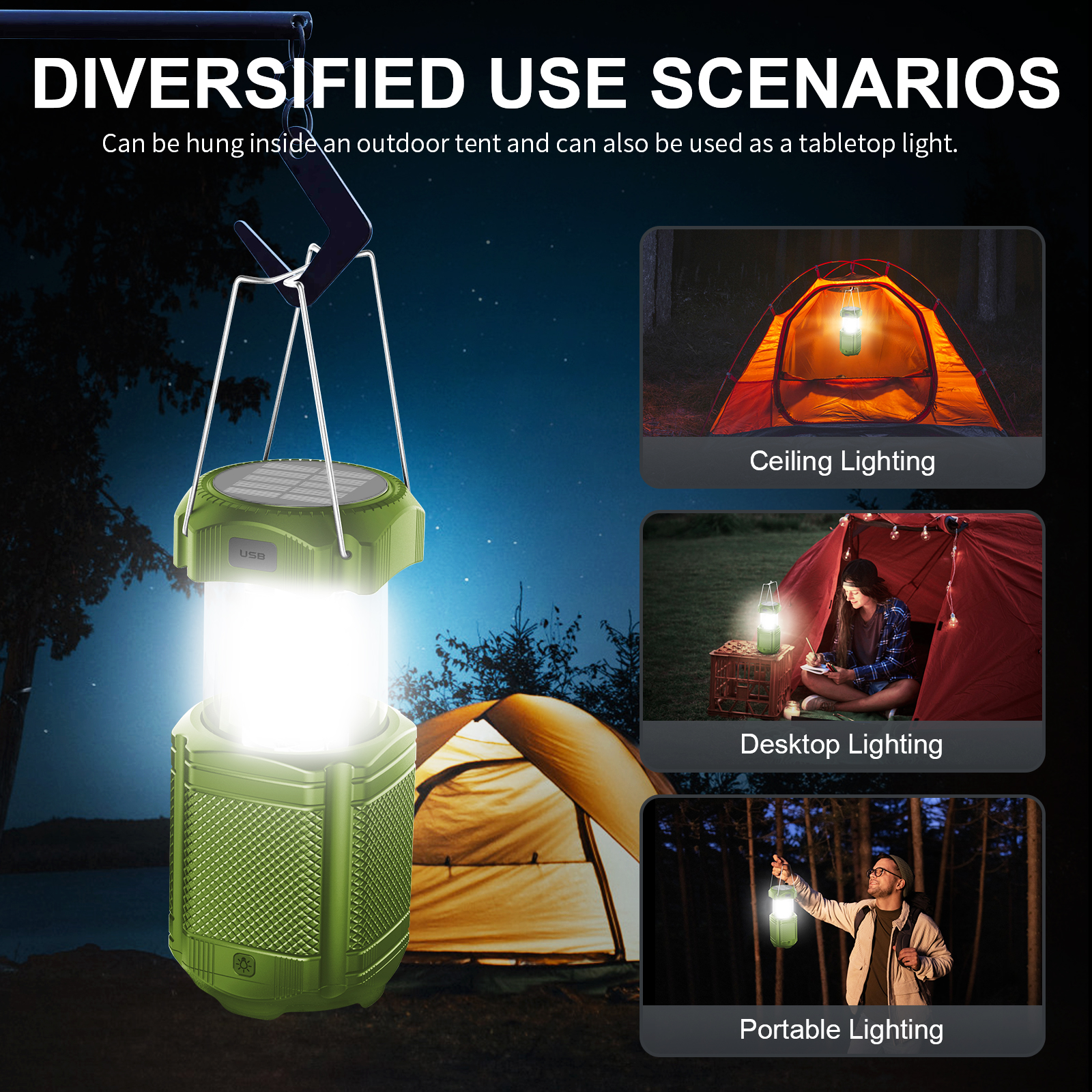 Power Bank with Camping Light