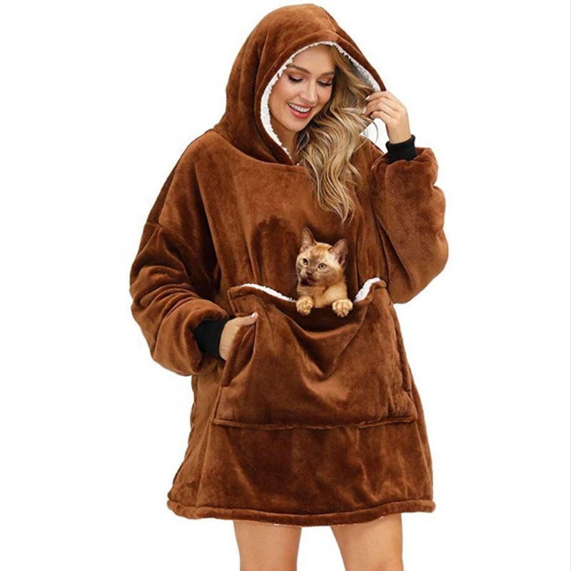 Wearable blankets hoodie