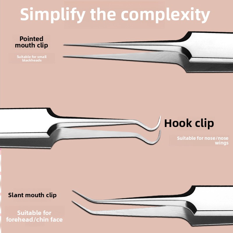 Eyebrow tweezers and scissors