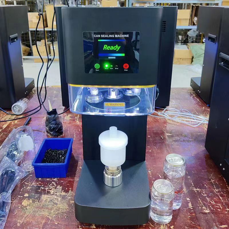 sealing machine and cans for drink