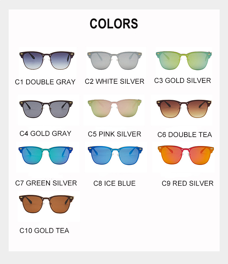 Semi Rimless Sunglasses