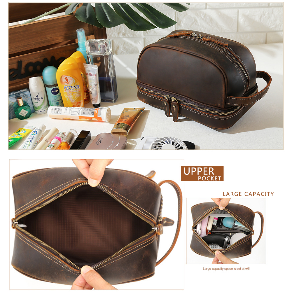 Leather Cosmetic Bag