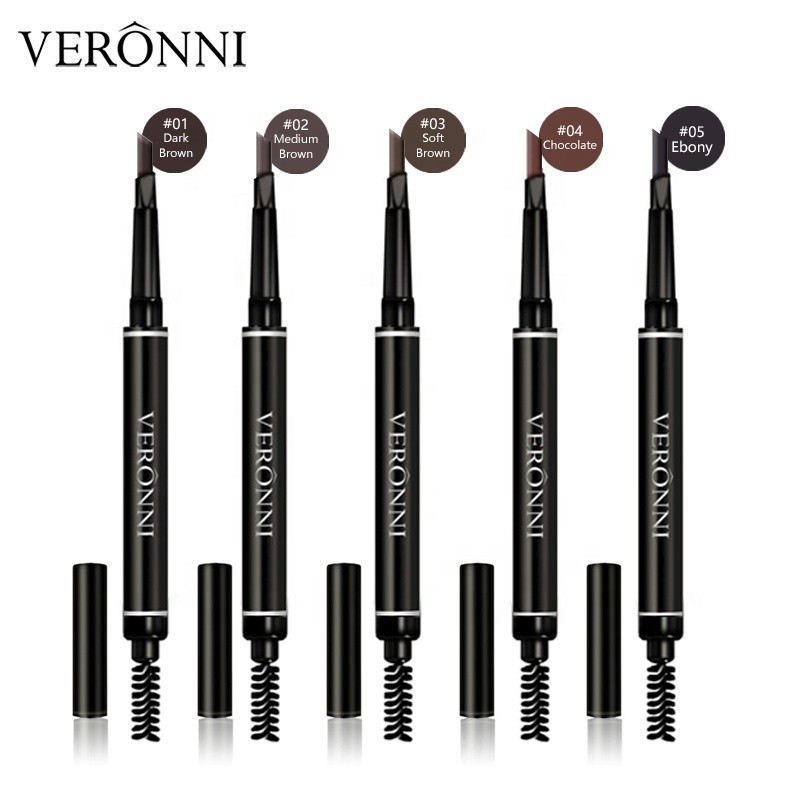 VERONNI Dual-Ended Rotatable Eyebrow Pencil: OEM/ODM Excellence from a Top-tier Factory, Redefining Beauty Industry Standards